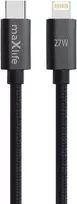 Telforceone Maxlife MXUC-12 cable USB-C - Lightning 2,0 m 27W juodas