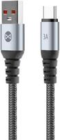 Forever Braix laidas USB – USB-C 1,0 m 3A juodas