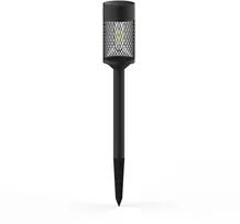 „Telforceone Forever Light“ saulės energija varomas LED šviestuvas plieniniu stulpu SUNARI FLS-15 juodas