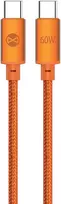Forever Saffron USB-C – USB-C laidas 1,0 m 60W oranžinis