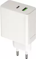 Setty sieninis įkroviklis PD+QC USB + USB-C 45W LSI-01white JO