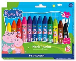 Staedtlerpeppa Pig Staedtler Peppa Pig vaškinės kreidelės – 12 vnt. įvairių spalvų (224 C12 L1)