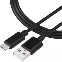 Tactical Smooth Thread kabelis USB-A/USB-C 0.3m juodos spalvos