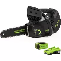 Grandininis pjūklas 10", 1/4", 58DL 40V gd40tcsk2 (su 2Ah akumuliatoriumi ir krovikliu), Greenworks