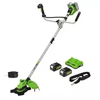 Styginė žoliapjovė 2x24V gd24x2bcbk4x (su dviem 4Ah akumuliatoriais ir krovikliu), Greenworks