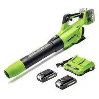 Pūstuvas 48V(2X24V) gd24x2abk2x (su krovikliu ir dviem 2ah akumuliatoriais), Greenworks