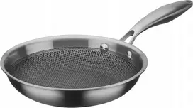 Brunbeste keptuvė PLIENINĖ 24 cm SU MEDAUS KORIO DANGALU 5550