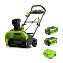 Sniego valytuvas 40V gd40stUEX (2X8.0Ah akumuliatoriai ir dvigubas kroviklis), Greenworks