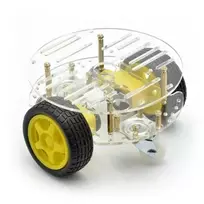 Važiuoklė apvali 2WD - roboto važiuoklė su DC variklio pavara