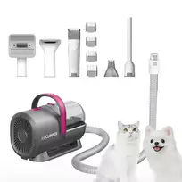 Gyvūnų kirpimo ir siurbimo rinkinys PETKIT 5in1 LM4, pilkas/baltas