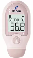 Duronic Bekontaktis termometras mini 2W1 Czoło/Obiekt Model DET-3022 Depan rožinė