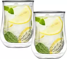 Vialli Design 2 stiklinių su dviguba sienele rinkinys Diamante 300 ml 25844