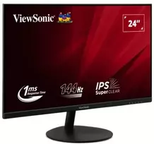 Monitorius Viewsonic VA VA24E2-H, 60.5 cm (23.8"), 1920 x 1080 pikselių, Full HD, LED, 1 ms, Juodas
