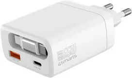 Įkroviklis jungiama į tinklą 4smarts PDPlug Slim 65W GaN Jojo balta