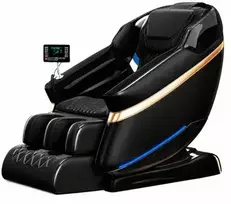 EXTRALINK FOTEL MASUJĄCY 3D ZERO GRAVITY JUODA-Auksinė