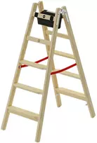 Hailo dvipusės kopėčios H77 ComfortLine / medinės / 2x5 laipteliai