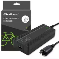 Qoltec Szybka Įkroviklis do roweru skutera elektrycznego 36V | 42V | 4A |wtyczka Bosch + kabelis zasilający