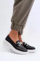 Juodi mokasinai su platforma Step in style