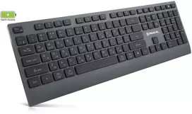 Klaviatūra REAL-EL RK-715W juodos spalvos, belaidė
