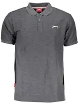 SLAZENGER KOSZULKA POLO Z KRÓTKIM RĘKAWEM MĘSKA Pilka
