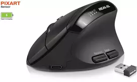 Kompiuterio pelė REAL-EL RM-490W Ergonomiška