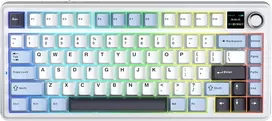 Blue Mėlyna Klaviatūra Aula F75 MAX (Glacier Mėlyna) - LEOBOG Reaper Switches