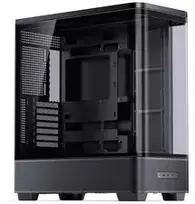 Jonsbo TK-5 PC Case, Mid Tower, ATX, Tempered Glass – juodas