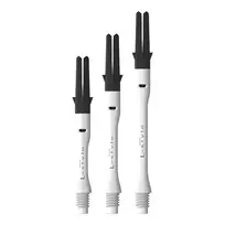 Besisukantys koteliai L-style L-SHaft Silent Slim Carbon 300, baltos/juodos spalvos