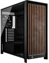 Corsair FRAME 5000D WOOD RS Midi Tower Juodas, Walnut