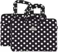 Wonder nešiojamo kompiuterio krepšys 17 colių juodas polka-dot