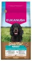 Eukanuba begrūdis Adult begrūdis maistas visų veislių šunims su elniena, 3kg