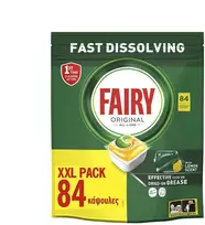 Indaplovių tabletės Fairy, 84 vnt.