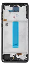 Oem REWA LCD ekranas SAMSUNG A33 5G OLED juodas su rėmeliu