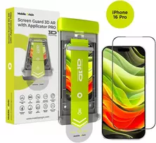 Ekrano stiklo apsauginiai stiklai „Mobile Origin Screen Guard 3D AR“ su aplikatoriumi PRO iPhone 16 Pro