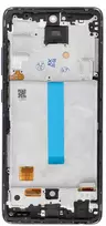 Oem REWA LCD ekranas SAMSUNG A52 4G/5G OLED juodas su rėmeliu