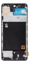 Oem REWA LCD ekranas SAMSUNG A51 4G OLED juodas su rėmeliu