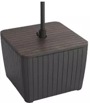 Keter Garden stalo/skėčio laikiklis Luzon Parasol graikinis riešutas/pilka
