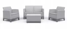 Keter Sodo baldų komplektas Scandi Forma 2 Seater Set light pilkas/dark steel pilkas
