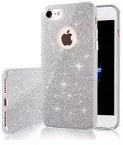 TFO Telforceone Blizgantis 3in1 dėklas, skirtas iPhone 17 Pro Max 6,9" / 18 Pro Max 6,9"; sidabrinis