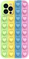 Fusion Accessories Topt Heart Pop It dėklas skirtas Samsung Galaxy A22 4G/M22 4G color 4