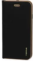 Vennus Book dėklas su rėmeliu skirtas Xiaomi Poco X4 Pro 5G juodos spalvos