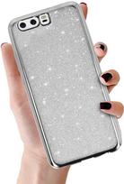 Fusion Accessories Topt Elektro Glitter dėklas skirtas Huawei P10 sidabro spalvos