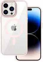 Tel Protect Magnetic Clear dėklas skirtas Apple iPhone 11 Pro Max lašišos spalvos