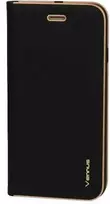 Vennus Book dėklas su rėmeliu skirtas Samsung Galaxy S24 Plus juodos spalvos