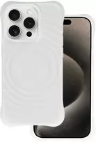 Tel Protect Wave Magsafe dėklas skirtas Apple iPhone 15 Pro Max baltos spalvos