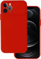 Fusion Accessories Topt Camshield Soft dėklas, skirtas iPhone 11 Pro, raudonos spalvos