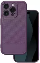 TFO Telforceone „Simple Carbon“ dėklas, skirtas „iPhone 15 Pro 6,1“; violetinis