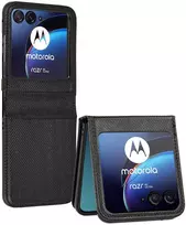 Fusion Accessories Telone „Smart Book MAGNET“ dėklas, skirtas „Motorola RAZR 40 Ultra 5G“, juodos spalvos