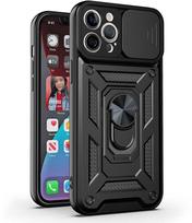 Toptel Topt Slide Camera Armor dėklas skirtas Samsung Galaxy A56 5G juodos spalvos