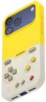 GAMEBABY dėklas su valdikliu, skirtas iPhone 17 Pro Max, geltonas